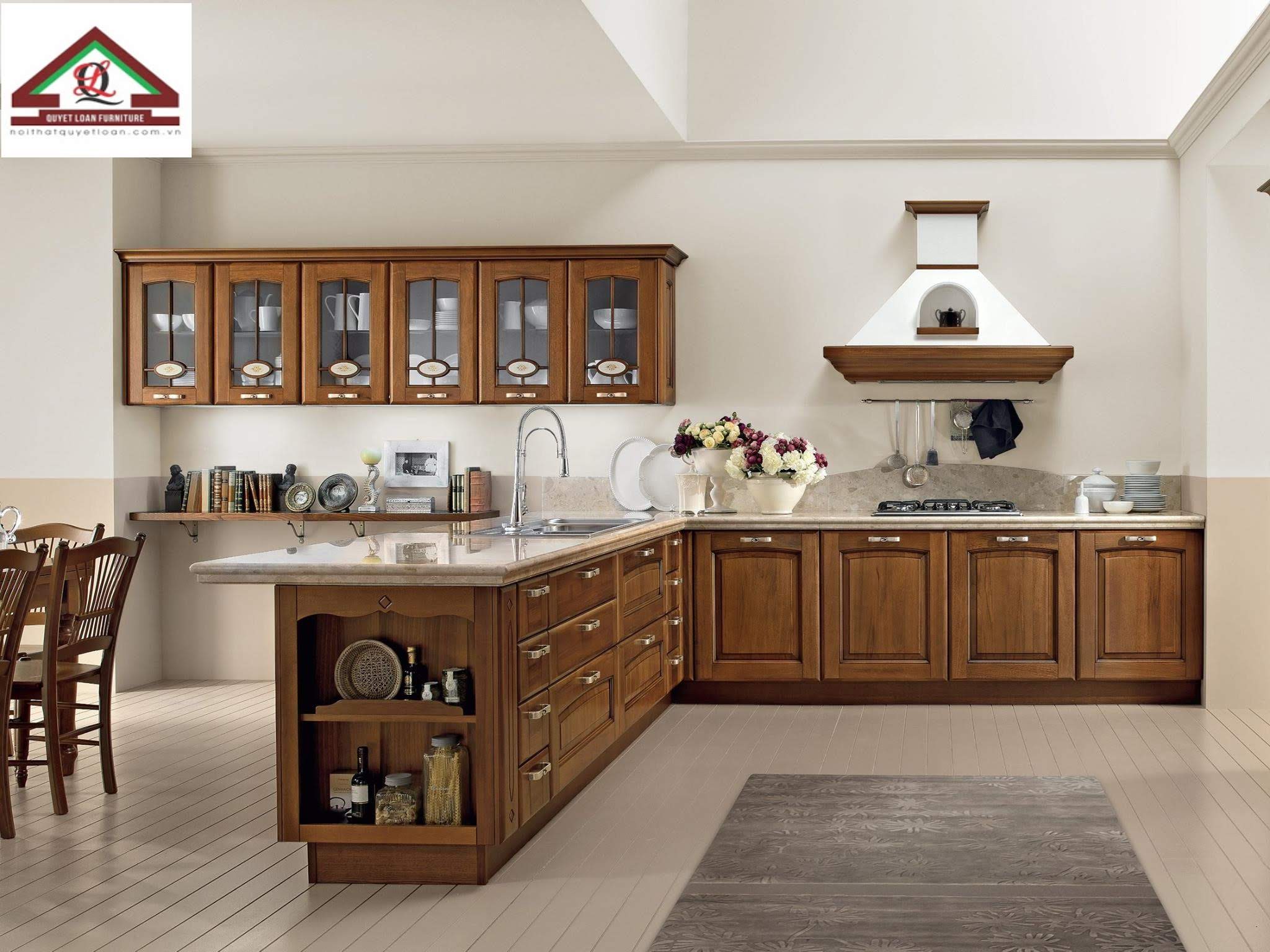 Tủ bếp gỗ tự nhiên cao cấp luôn là sự lựa chọn hoàn hảo cho các căn bếp hiện đại. Với thiết kế đơn giản nhưng sang trọng, tủ bếp có thể tạo ra một không gian nấu ăn thoải mái, hiện đại và đẳng cấp. Vật liệu cứng cáp, bền bỉ và độc đáo giúp tủ bếp trở nên đẹp mắt hơn theo thời gian.